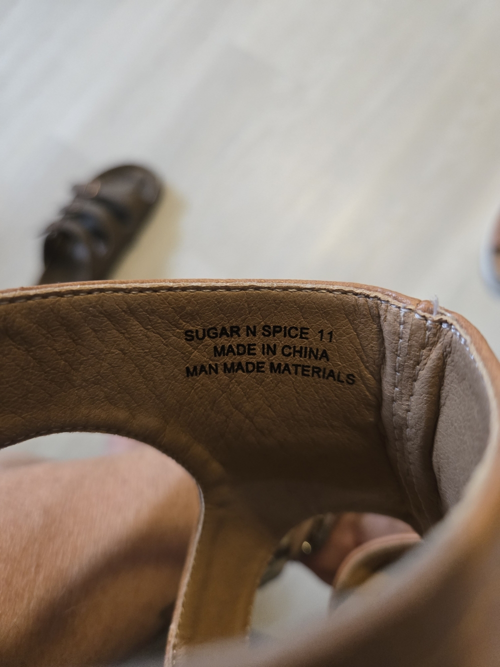 Corkys Cognac Brown Open-Toe Ankle Cuff Sandals - Picture 3 of 5